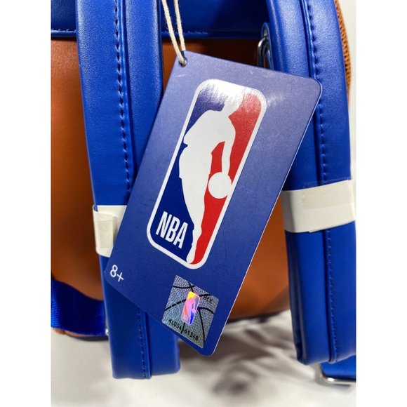 ✅️Loungefly NBA Philadelphia 76ers Basketball Textured Mini Backpack main image 11